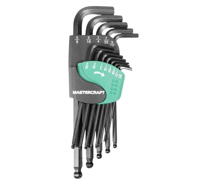 Mastercraft Long Arm Hex Key Set 13 piece
