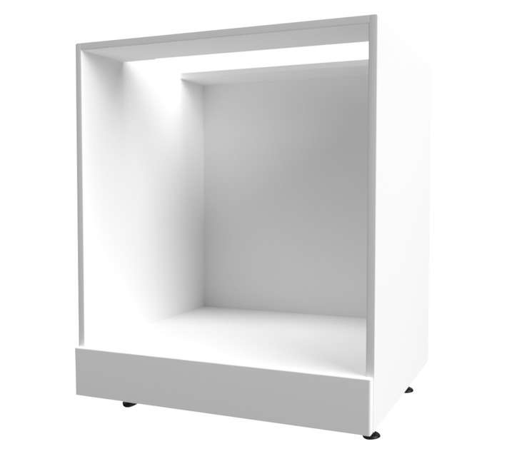 Home and Kitchen Base Unit Under Counter Oven Cabinet - White (600mm)