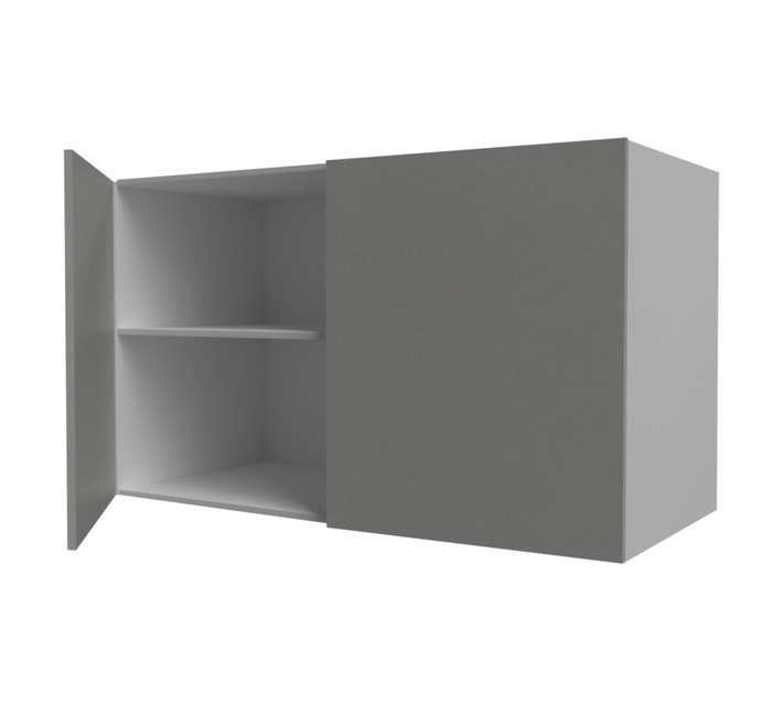 Home and Kitchen Gloss Top Cabinet Unit - Stone Grey (1200 x 300 x 720mm)
