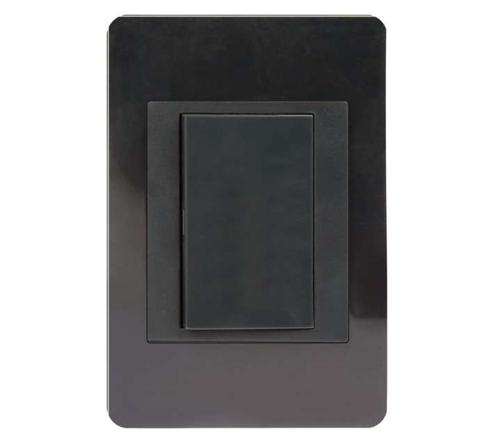 Design House 1 Lever DÃ©cor Switch - Charcoal (100 x 50mm)