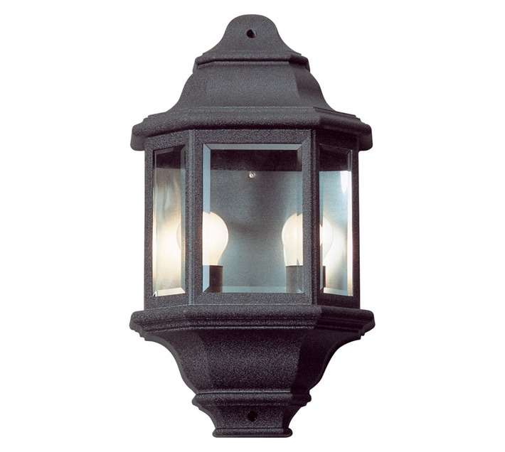 Radiant Large Half Wall Light - Black (300 x 520mm)