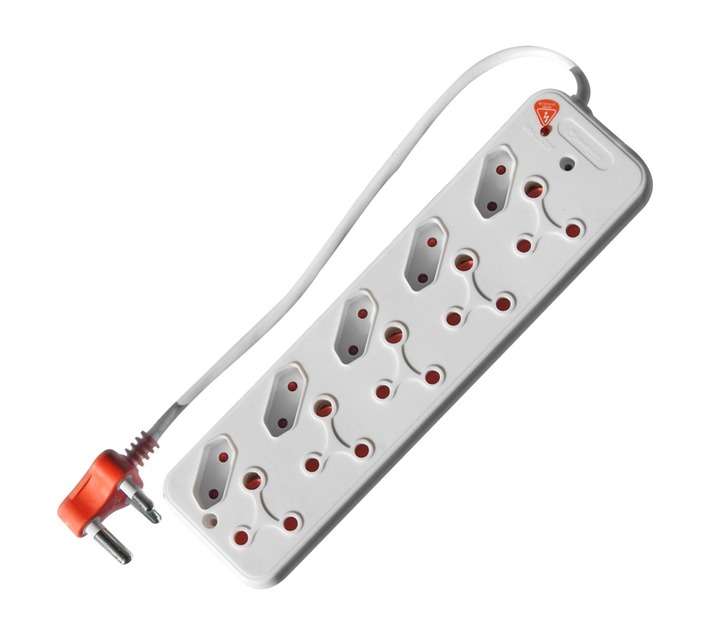 PowerWorx 10-Way Surge Protected Multi-Plug - White