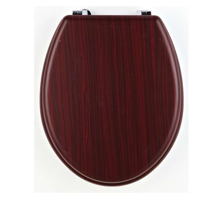 Icon Toilet Seat with CP Hinge - Mahogany