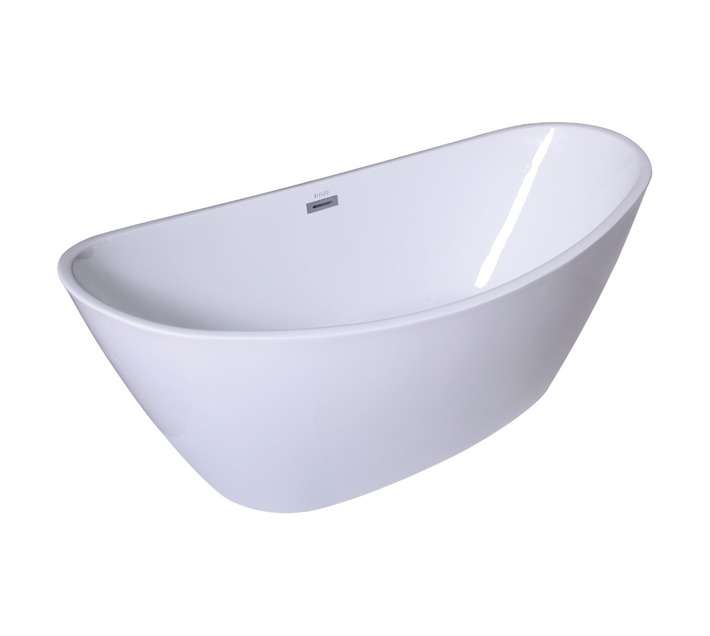 Bijiou Cannes Acrylic Freestanding Bath - White (1700 x 800 x 680mm)