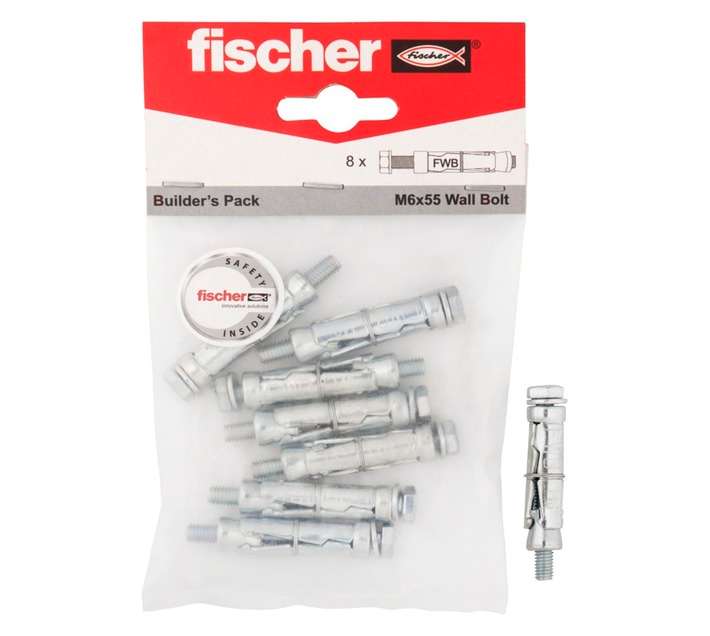 Fischer FWB M6 x 55 Wall Bolt