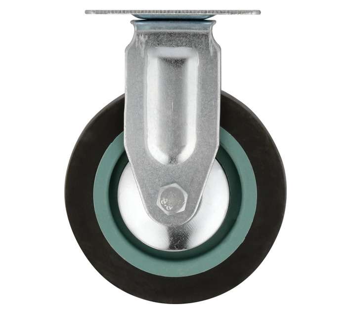 Hillaldam Castor BF/ Plate Wheel - Grey (100 x 134mm)