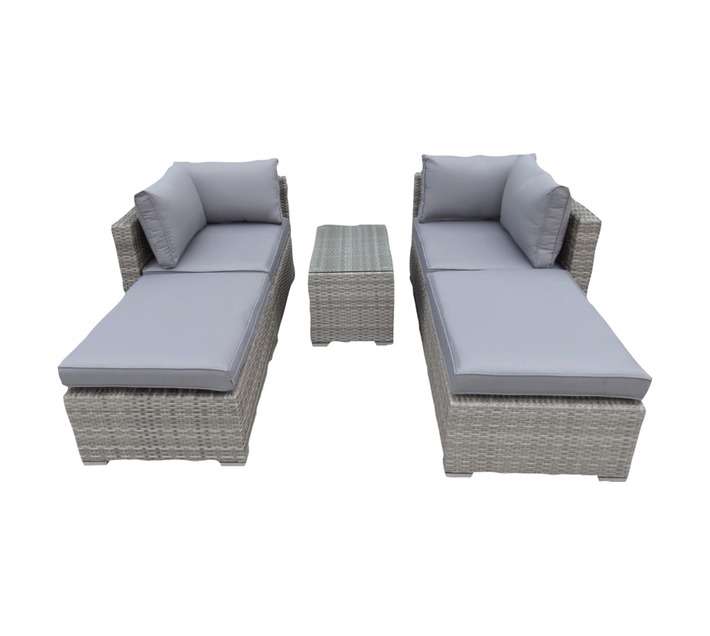 Design House Rosa Wicker 5 Piece Patio Set