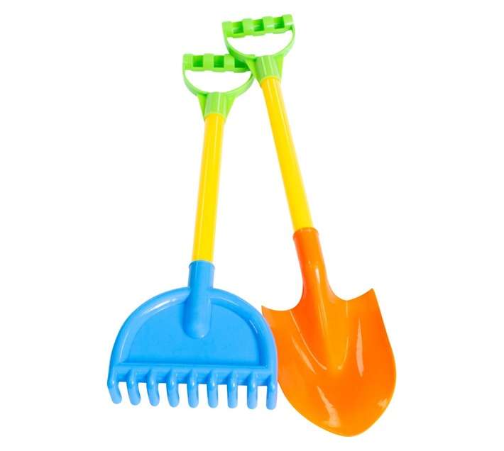 Summer Fun Rake and Spade Set - Multicoloured (55 x 130 x 450mm)