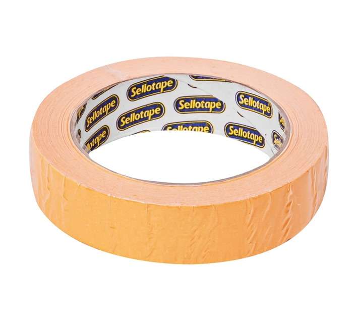Sellotape Masking Tape - Yellow (24mm x 40m)