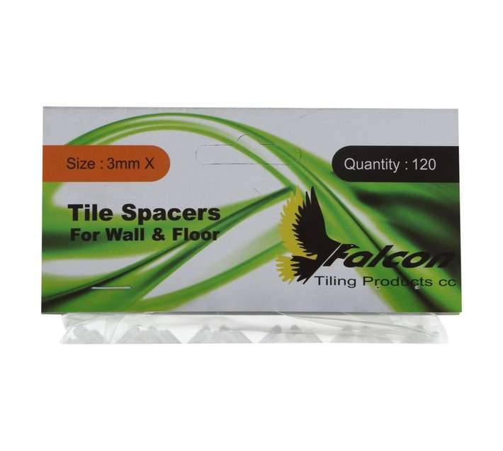 Falcon Tiling 120 x Tile Spacers - White (3mm)