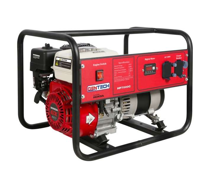Gentech Honda Petrol Generator (6.5kVA) - Red/Black