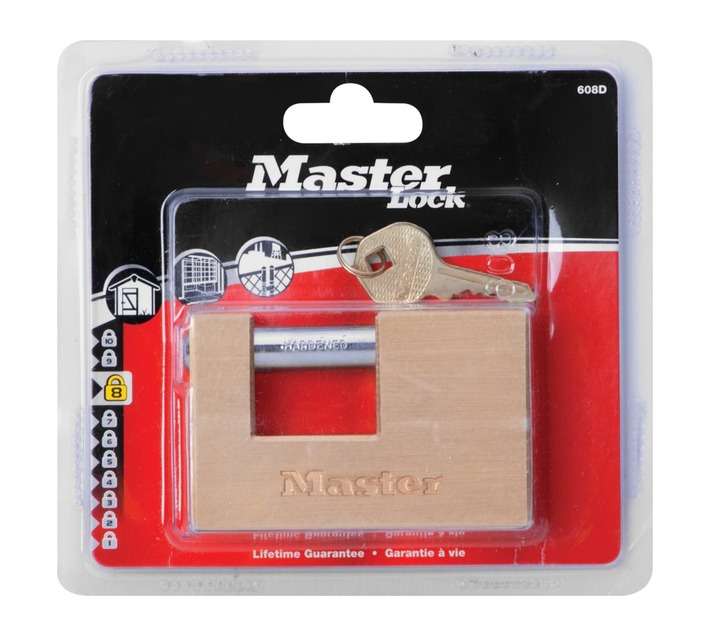 Master Lock Insurance Padlock - Brass (85mm)