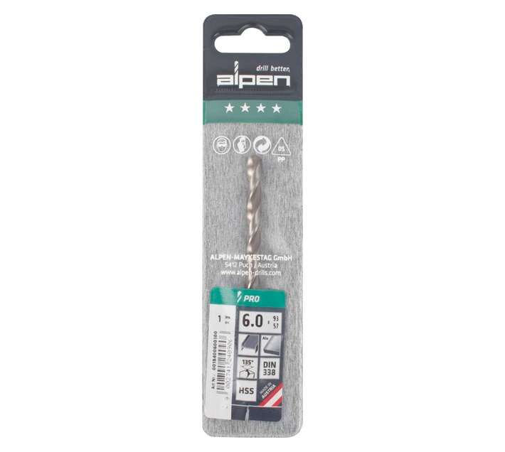 Alpen HSS Pro Split Point Jobber Drill Bit (93 x 6mm)