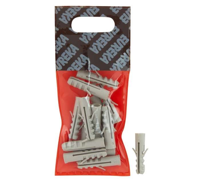 Eureka 3H30 7 x 30mm Wall Plug - Grey (15 Pack)