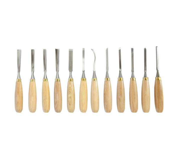 Tork Craft 12 Piece Wood Carving Chisel Set