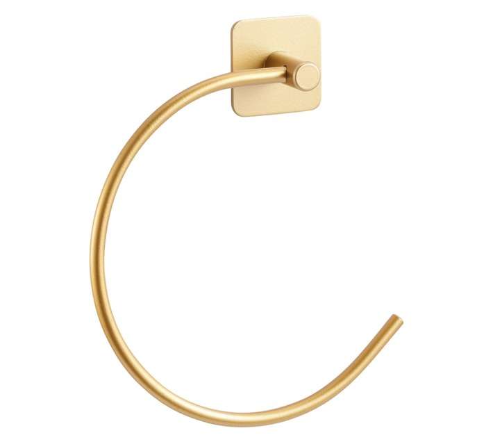 Bathroom Basics Towel Ring - Gold