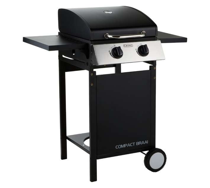 Cadac 1190-21-04-ZA Compact Gas Braai - Black/Silver