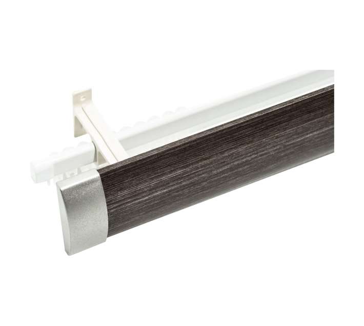 Finishing Touches Double Rod and Track - Slate (2000 x 64mm)