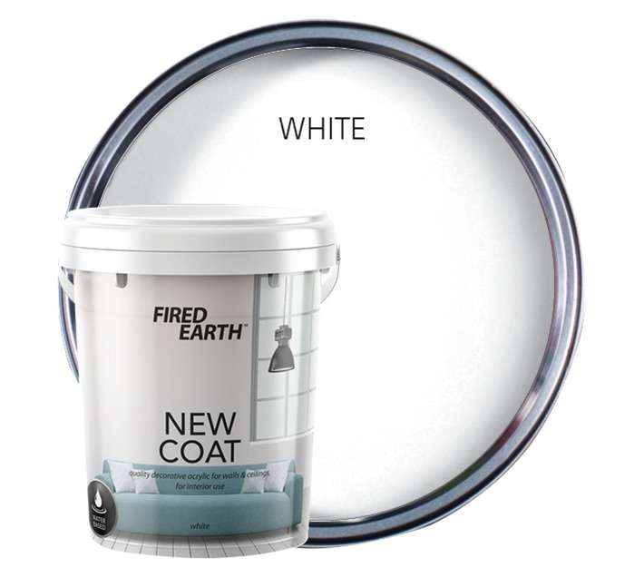 Fired Earth New Coat - White (20L)
