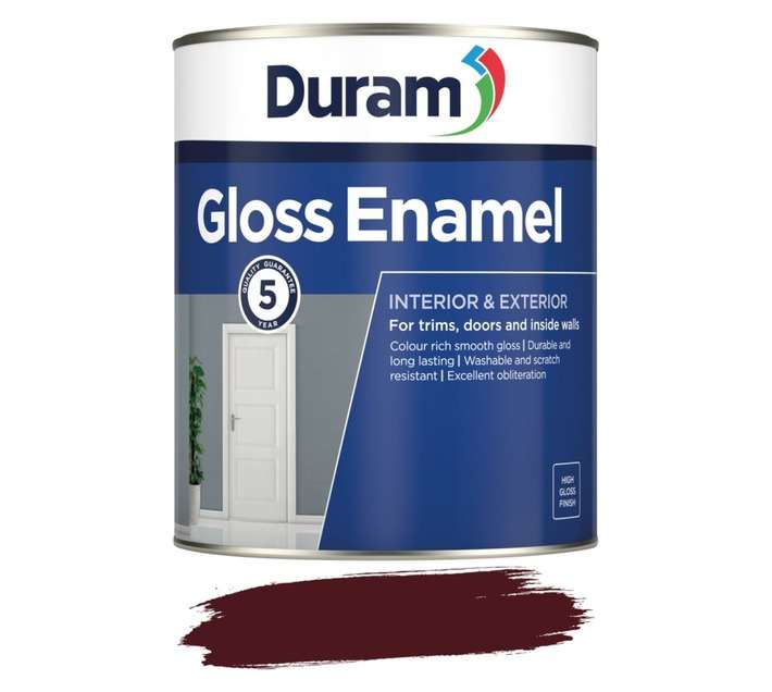 Duram Gloss Enamel - Burgandy (1L)