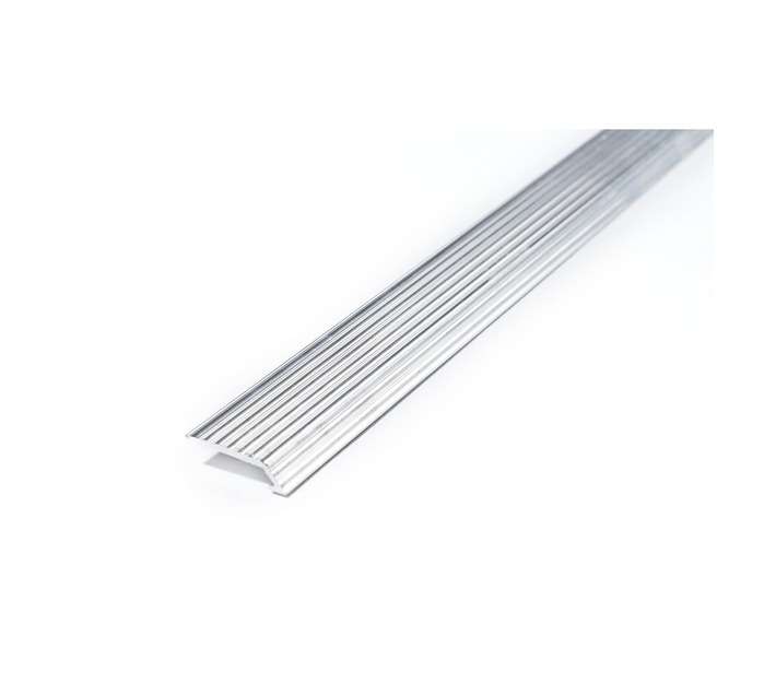 Falcon Tiling Aluminium Tread Reducer Trim - Silver (2500 x 6mm)