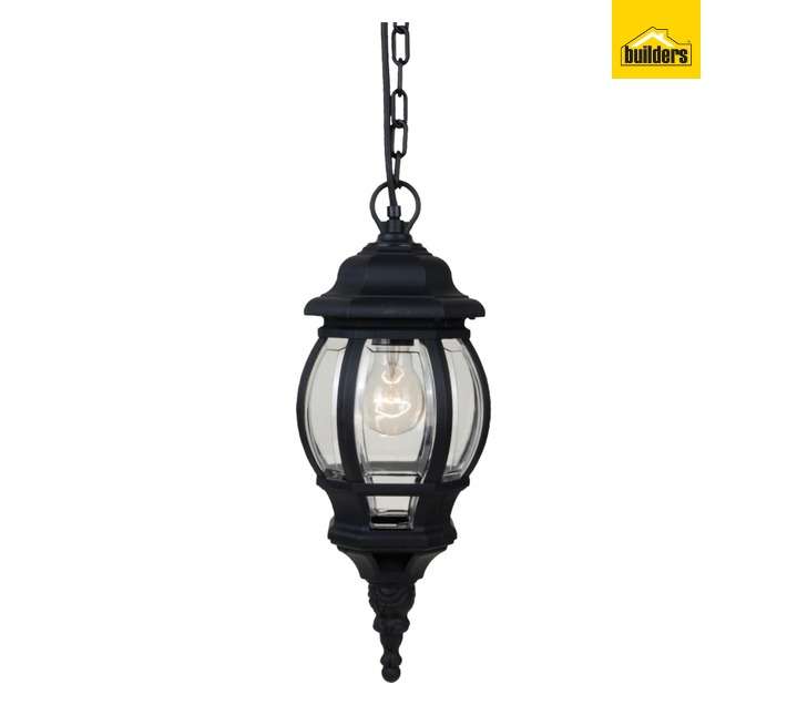 Radiant Outdoor Pendant Lantern - Black (180mm)