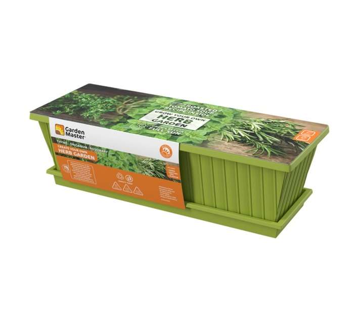 Garden Master Herb Planter - Lime Zest (510 x 180 x 150mm)
