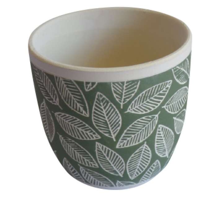 Price and Sons Large Leaf Planter - Green