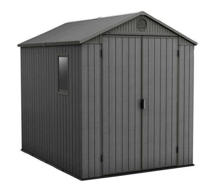Keter Darwin 6x8 Shed - Grey (1900 x 2440 x 2210mm)