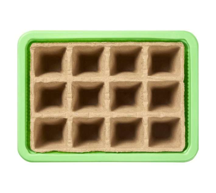 Garden Master OM1010 12 Cell Fibre Propagator Tray - Green
