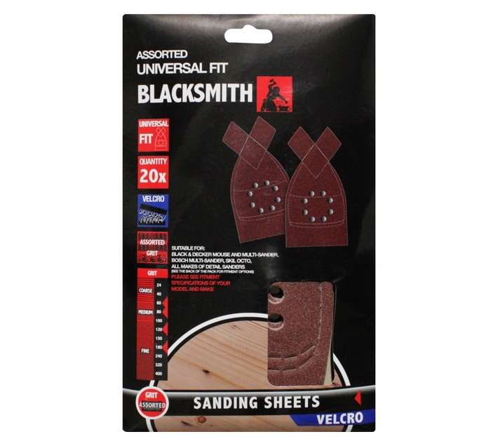 Blacksmith Assorted Multi Fitment Sand Sheets (20 Pack)