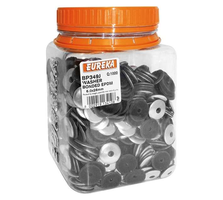 Eureka 1000 x EPDM Bonded Washers (6 x 26mm)