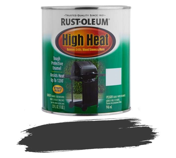 Rust-Oleum High Heat Brush On - Bar-B-Que Black (946ml)