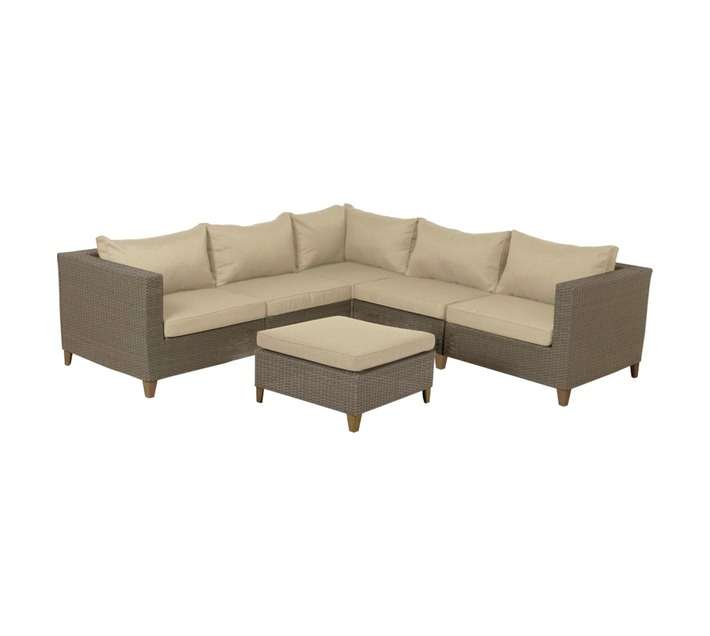 Minesota Modular Corner Unit - Light Grey (1570 x 920 x 1370mm)