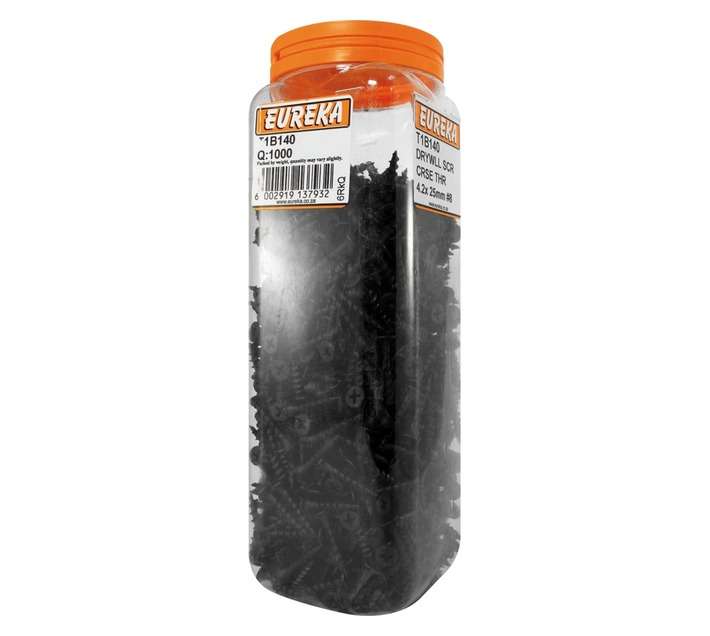 Eureka 1000 x Coarse Drywall Screws (4.2 x 25mm)