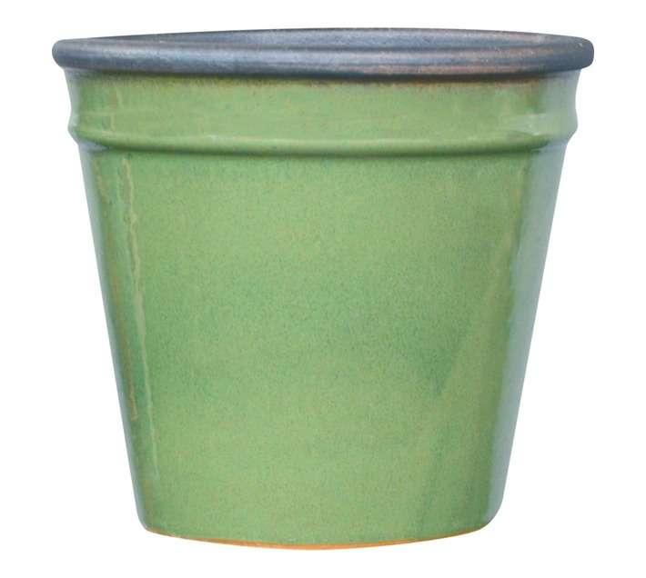 FDB JC Cone Glazed Pot - Green (340mm)