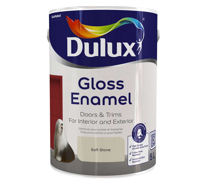 Dulux Gloss Enamel - Soft Stone (5L)