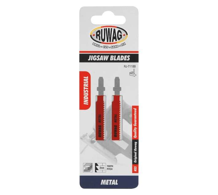 Ruwag RJ-T118B T-Shank Metal Jigsaw Blades (2 Pack)