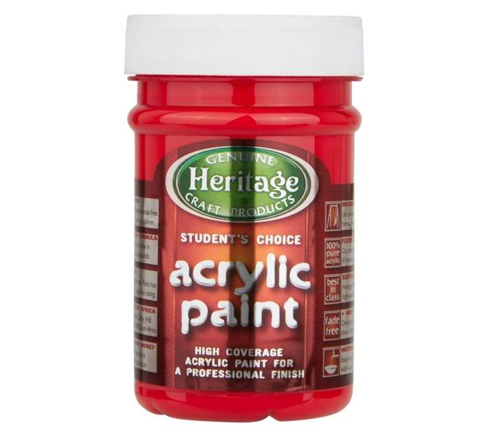 Students Choice Acrylic Paint - Berry Red (250ml)