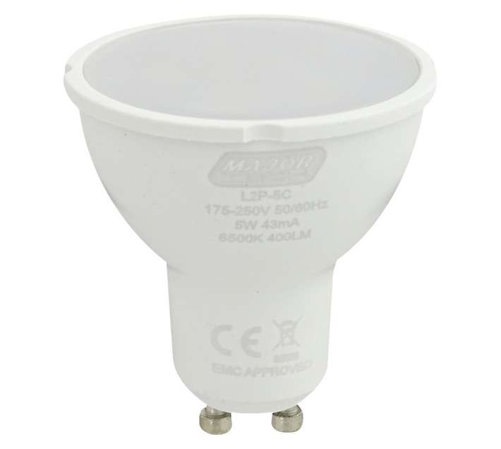 Major Tech LED GU10 Lamp - Cool White (5W)