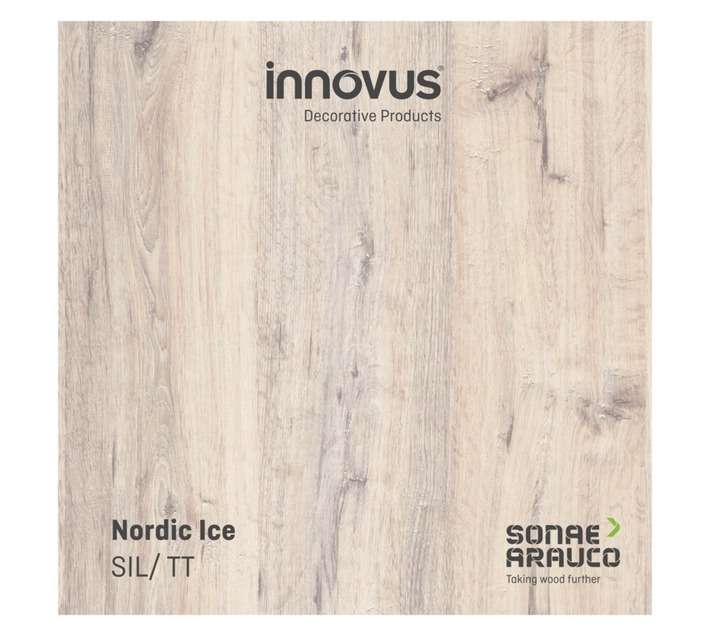 Innovus Melamine Silhouette Timber Board - Nordic Ice (2750 x 1830 x 16mm)