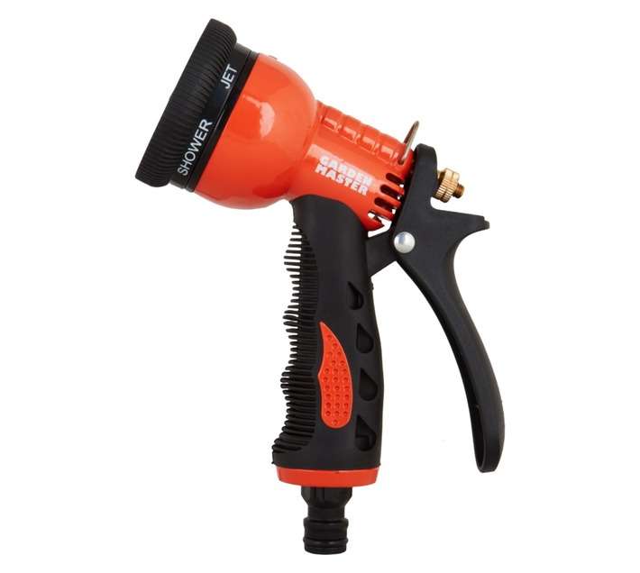 Garden Master 9 Pattern Trigger Nozzle - Black/Orange (19mm)