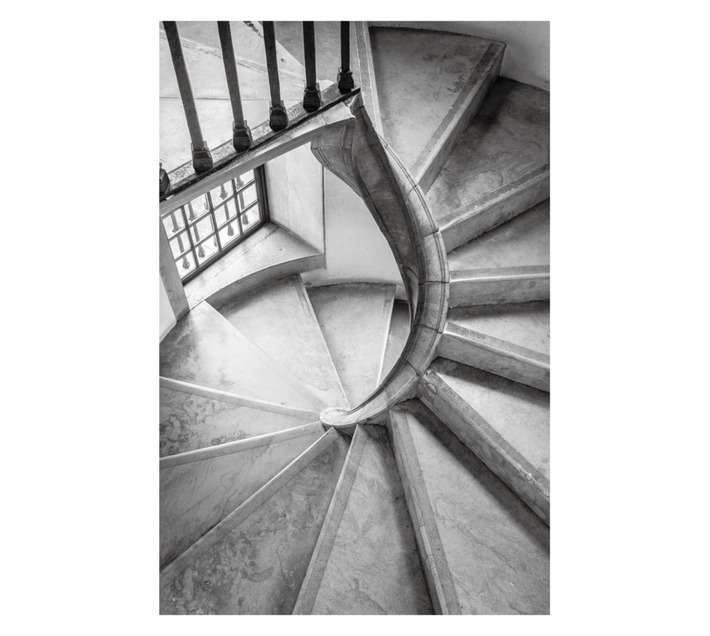 Design House Stairway Canvas Print - Grey (600 x 900mm)