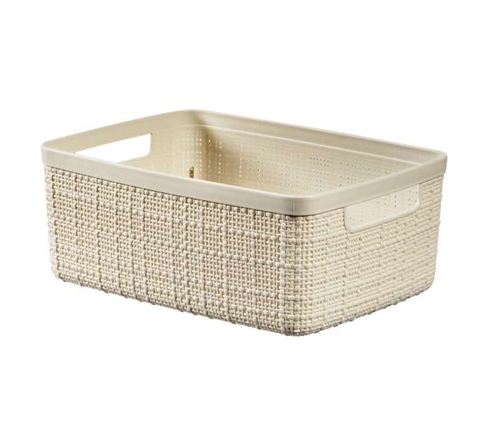Curver by Keter Jute Small Basket - White (200 x 265 x 105mm)