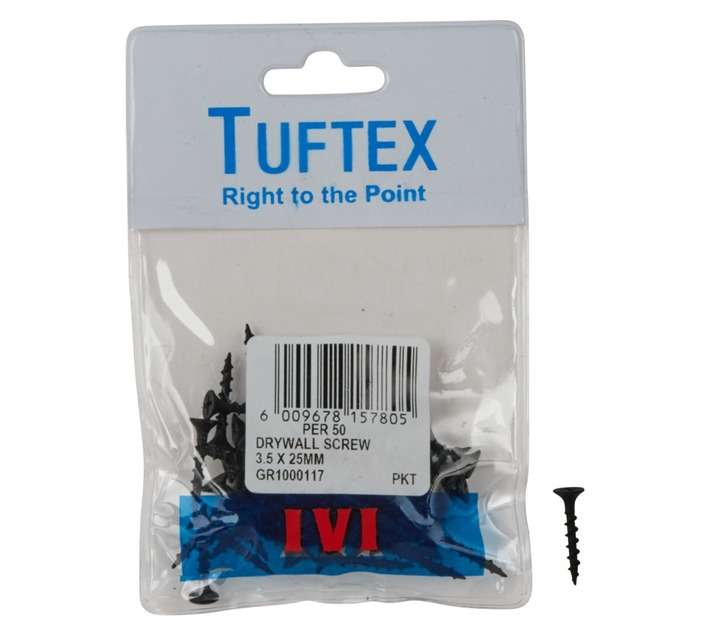 Tuftex 50 x Drywall Screws (3.5 x 25mm)