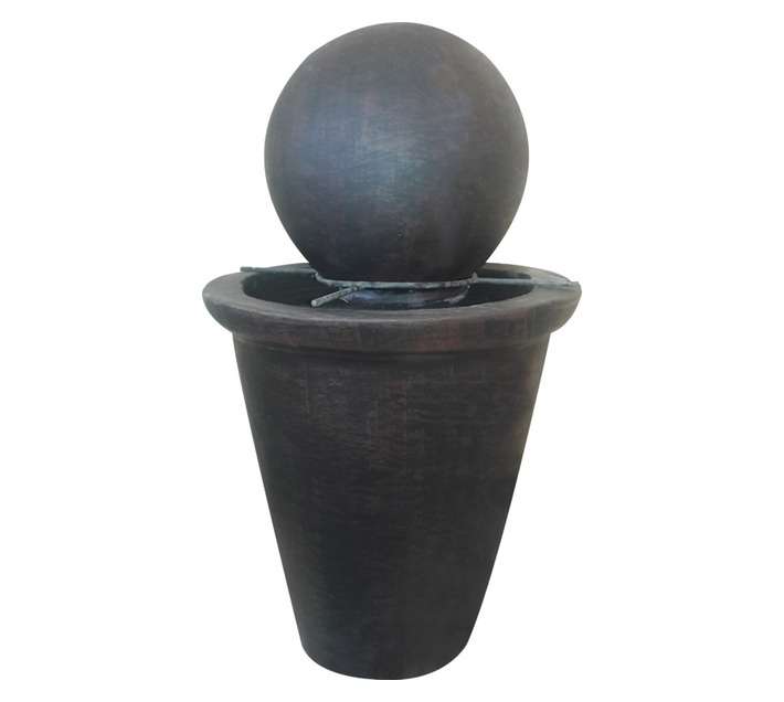 Unique Stone Nero Medium Water Feature - Black/Brown