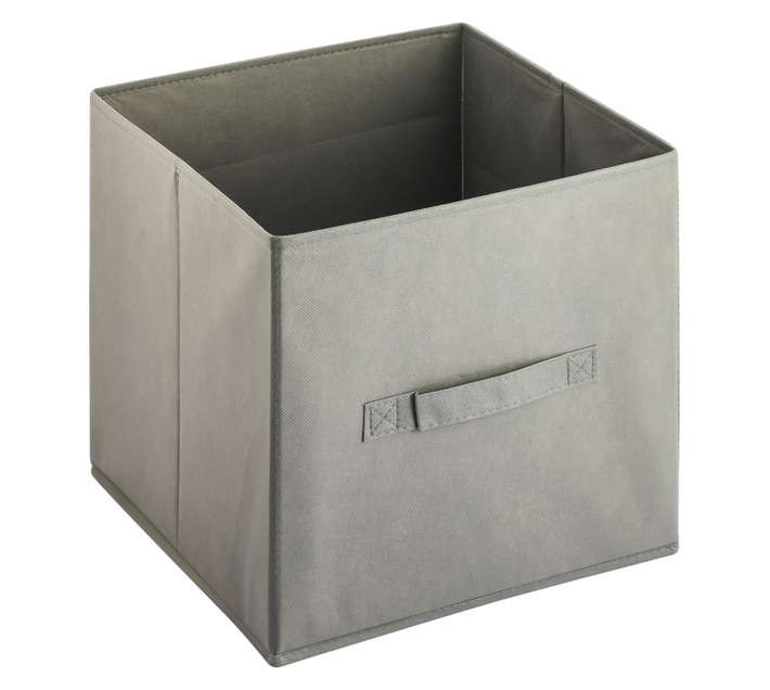 Home and Kitchen Non Woven Cube Storage Trunk - Dark Grey (280 x 280 x 280mm)