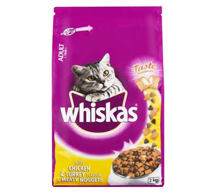 Whiskas Chicken and Turkey Dry Cat Food (2kg)
