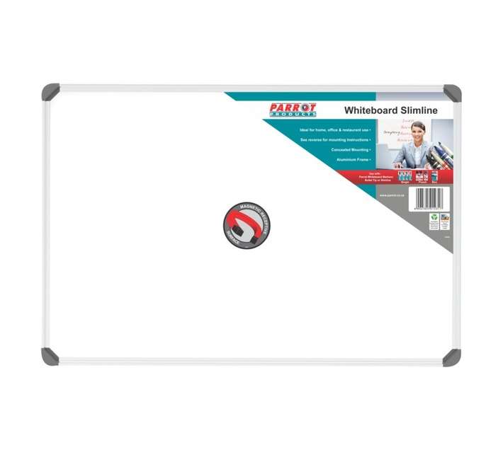 Parrot Products BD1120 Magnetic Slimline Whiteboard (600 x 450mm)