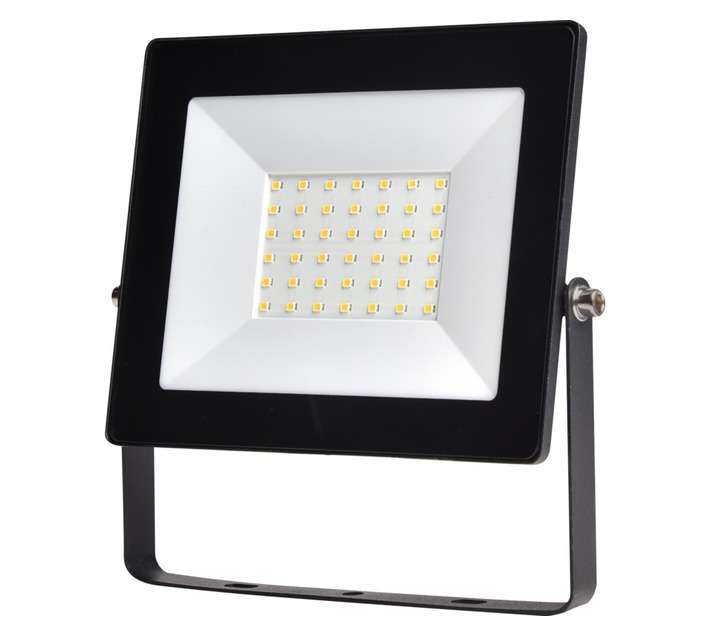 Lightworx LED Slim Design Flood and Security Light - Black (30w)